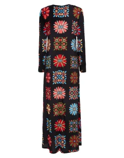 La DoubleJ Vestiti<Long Sleeve Swing DressVetrata Grande in Sable