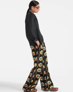 La DoubleJ Pantaloni E Shorts<Loose PantsDaisychain Black in Compact Jersey