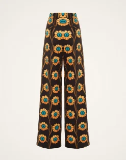 La DoubleJ Pantaloni E Shorts<Loose PantsDaisychain Black in Compact Jersey