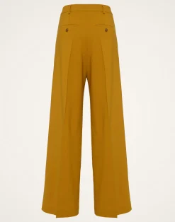 La DoubleJ Pantaloni E Shorts<Loose PantsSolid Dark Yellow in Stretch Wool