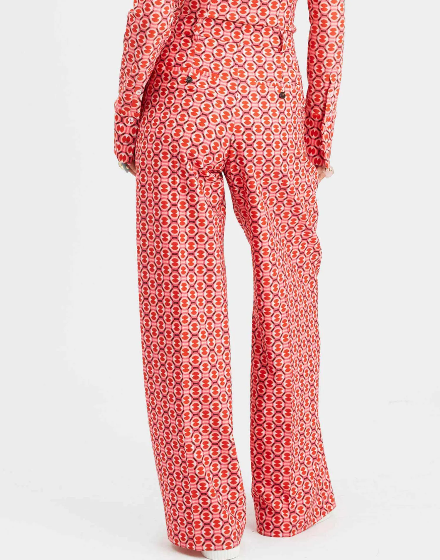 La DoubleJ Pantaloni E Shorts<Loose PantsSugar Rush Red in Compact Jersey