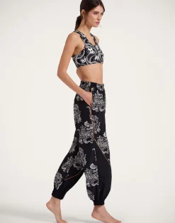 La DoubleJ Loungewear<Magica BraAperol Black & White in Jersey Stretch