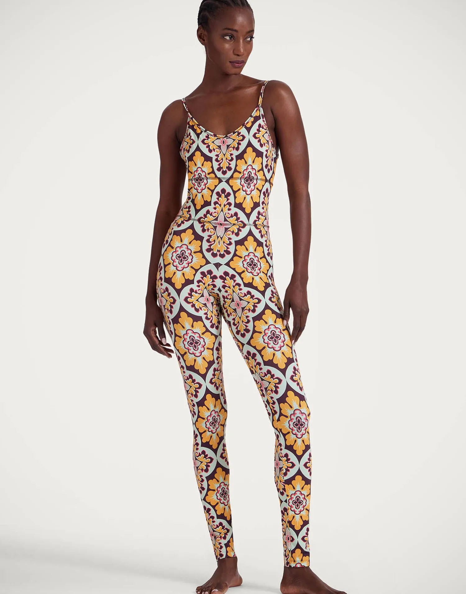 La DoubleJ Loungewear<Magica CatsuitPalazzo Yellow in Jersey Stretch