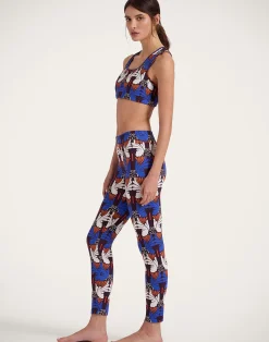 La DoubleJ Loungewear<Magica LeggingsAli Micro Chocolate in Jersey Stretch