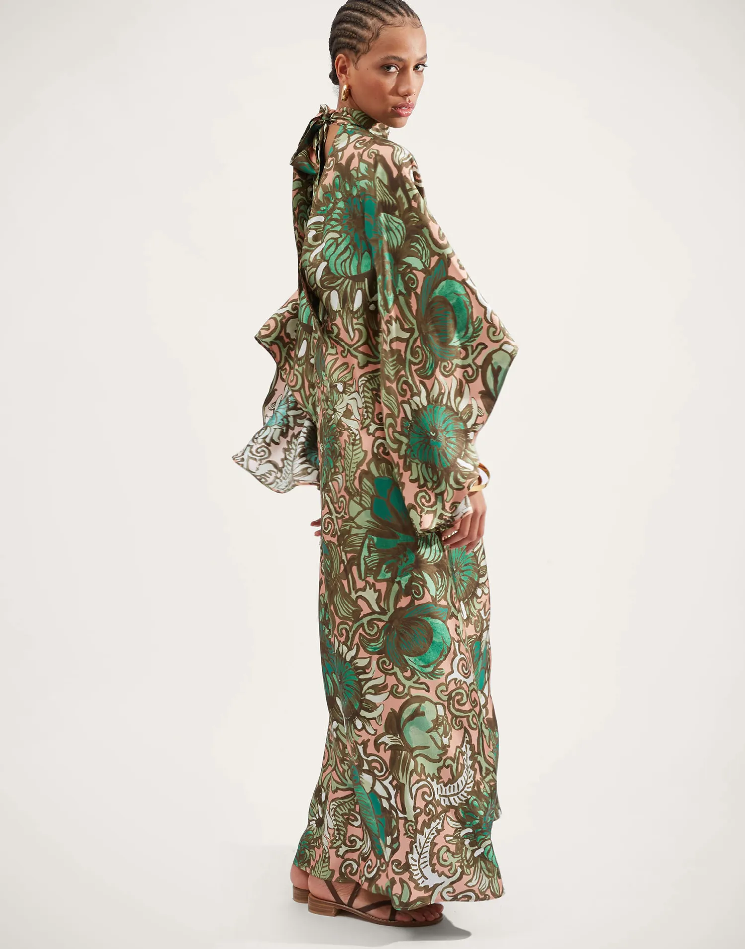 La DoubleJ Vestiti<Magnifico DressAnemone Pink in Twill Silk