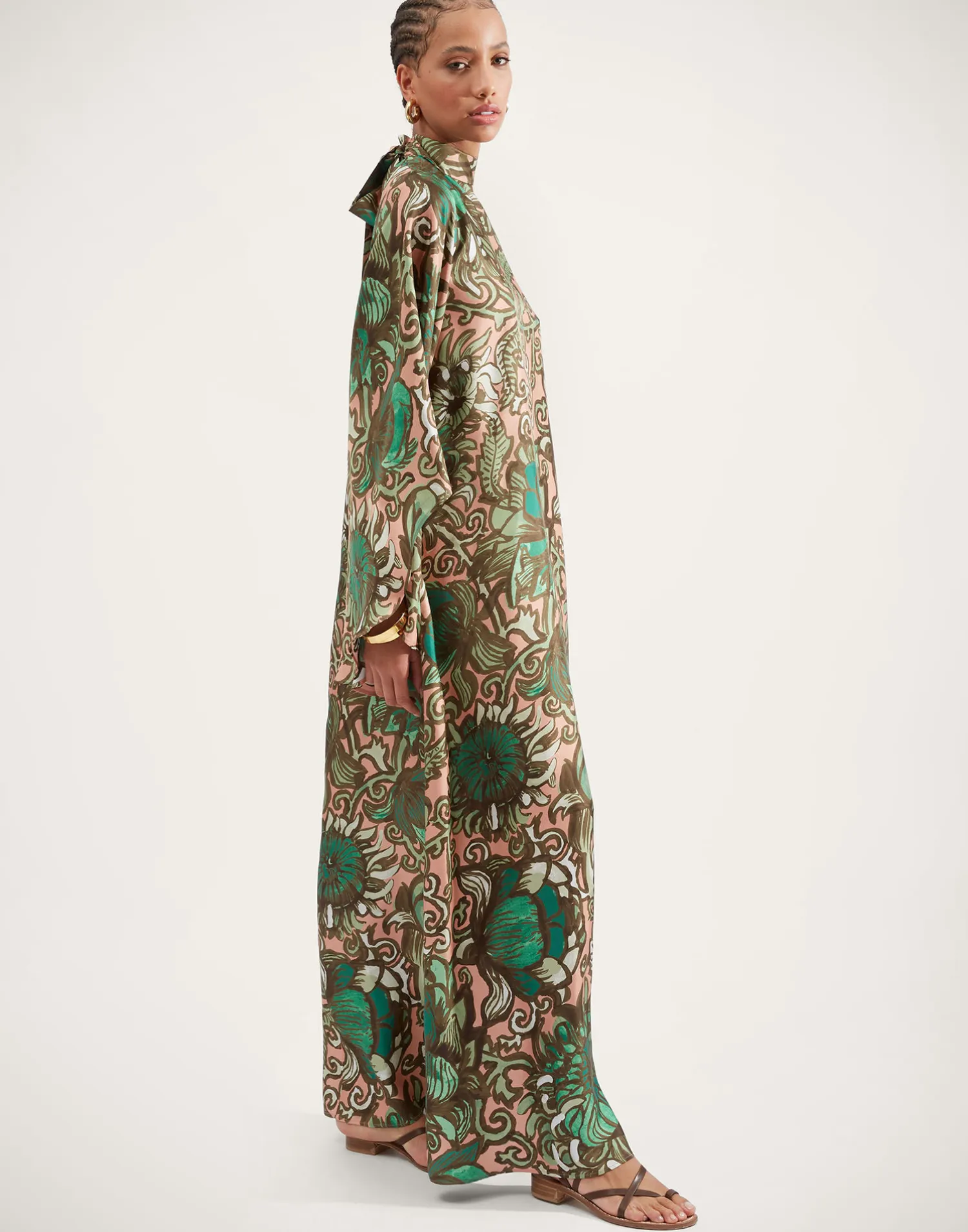 La DoubleJ Vestiti<Magnifico DressAnemone Pink in Twill Silk