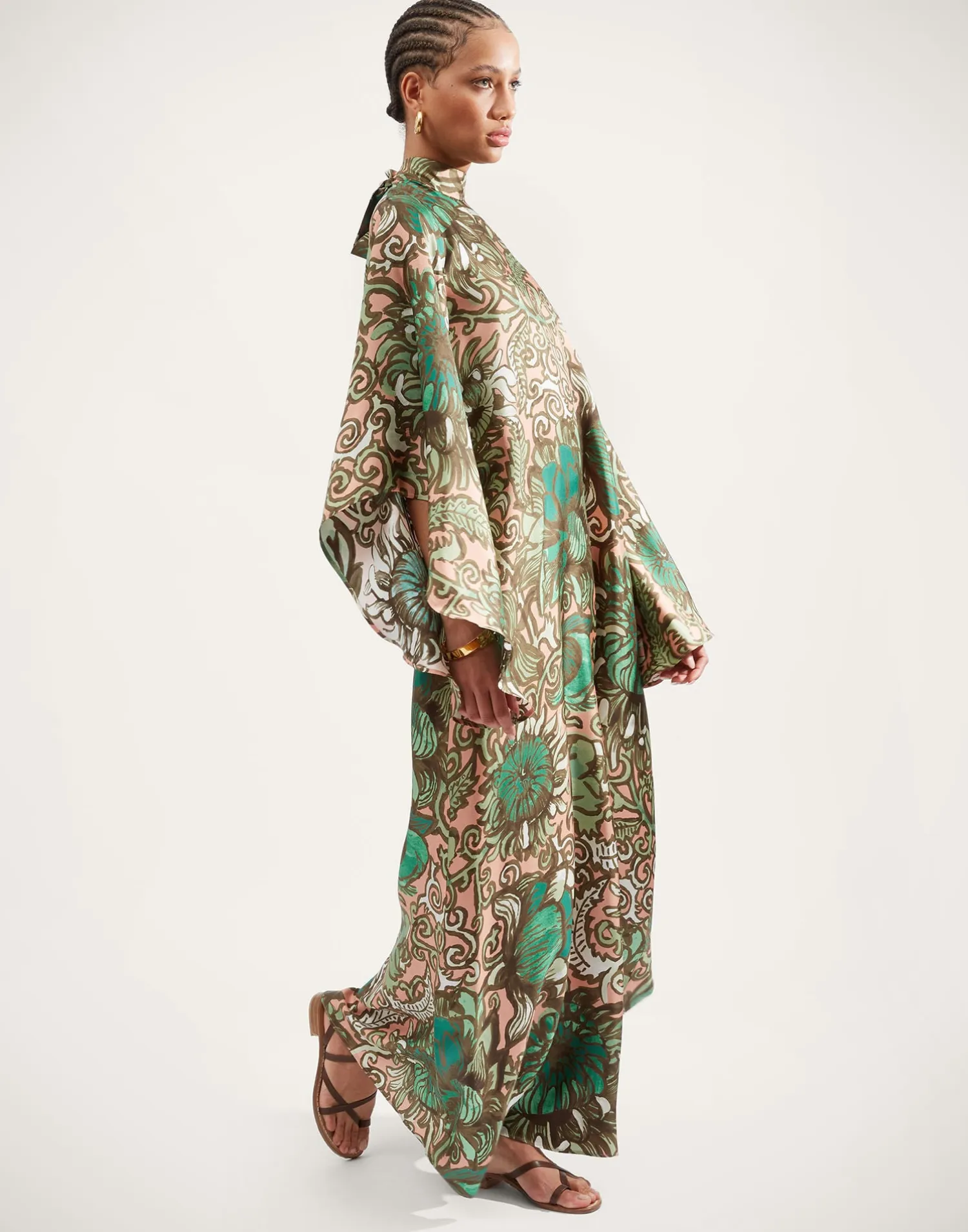 La DoubleJ Party Dressing<Magnifico DressAnemone Pink in Twill Silk