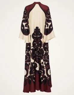 La DoubleJ Party Dressing<Magnifico DressCorsini Placée Cream in Silk Twill