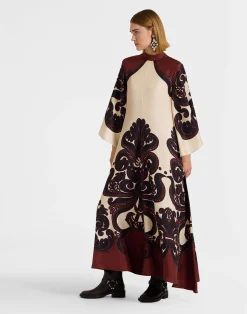 La DoubleJ Party Dressing<Magnifico DressCorsini Placée Cream in Silk Twill