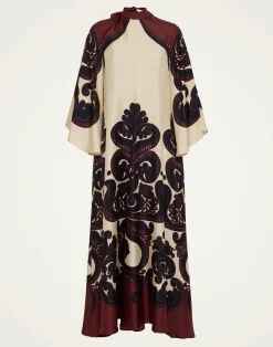 La DoubleJ Vestiti<Magnifico DressCorsini Placée Cream in Silk Twill
