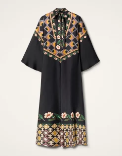La DoubleJ Vestiti<Magnifico DressDazed Placée Black in Silk Twill