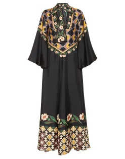 La DoubleJ Vestiti<Magnifico DressDazed Placée Black in Silk Twill