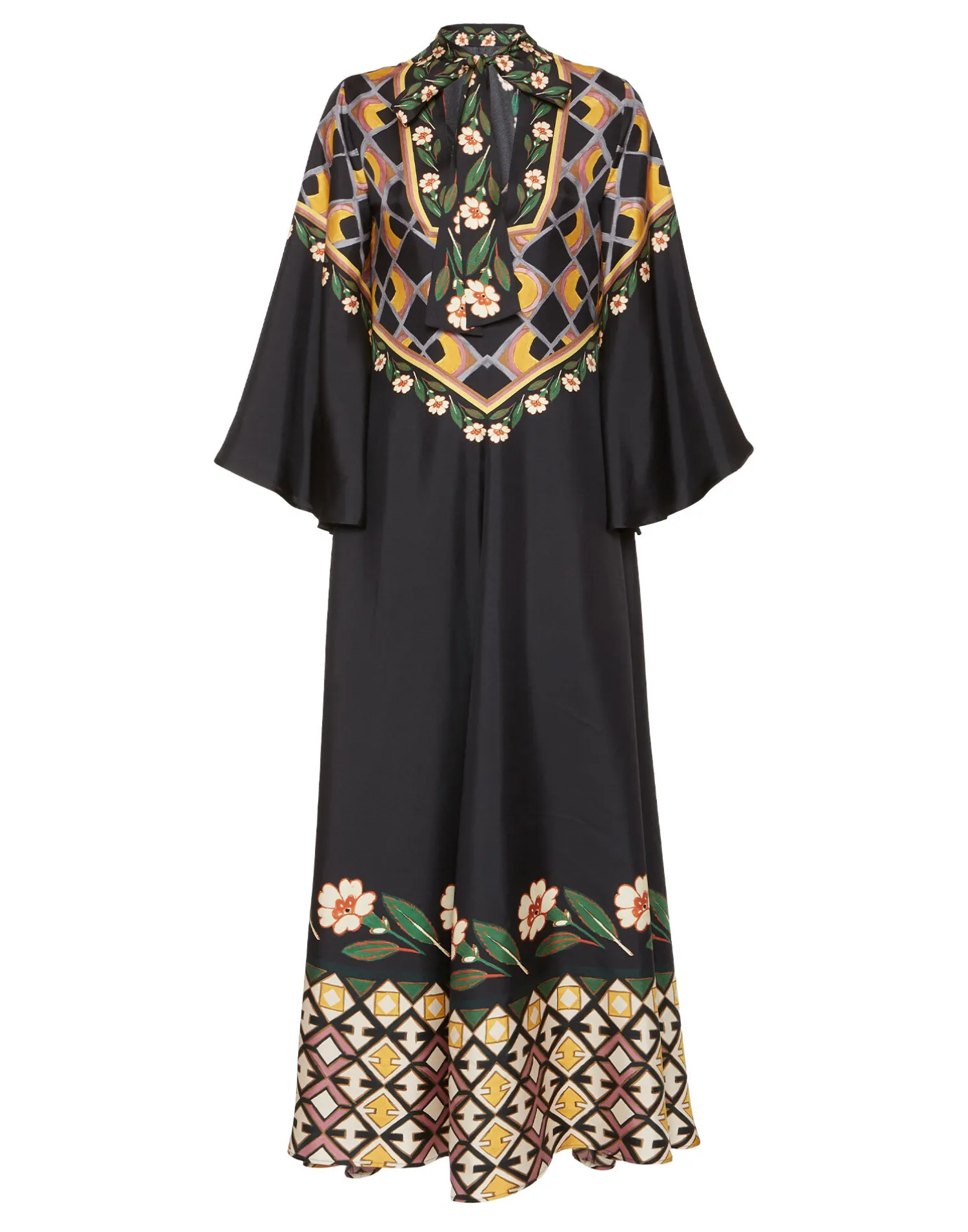 La DoubleJ Vestiti<Magnifico DressDazed Placée Black in Silk Twill