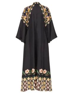 La DoubleJ Vestiti<Magnifico DressDazed Placée Black in Silk Twill