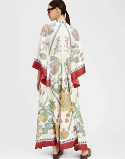 La DoubleJ Party Dressing<Magnifico DressGrenadilla Placée Off White in Silk Twill