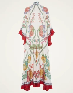 La DoubleJ Party Dressing<Magnifico DressGrenadilla Placée Off White in Silk Twill