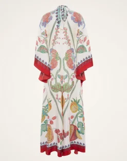 La DoubleJ Party Dressing<Magnifico DressGrenadilla Placée Off White in Silk Twill