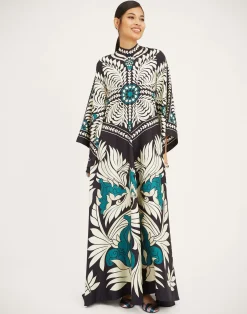 La DoubleJ Party Dressing<Magnifico DressMix Tiles Placée Black in Silk Twill