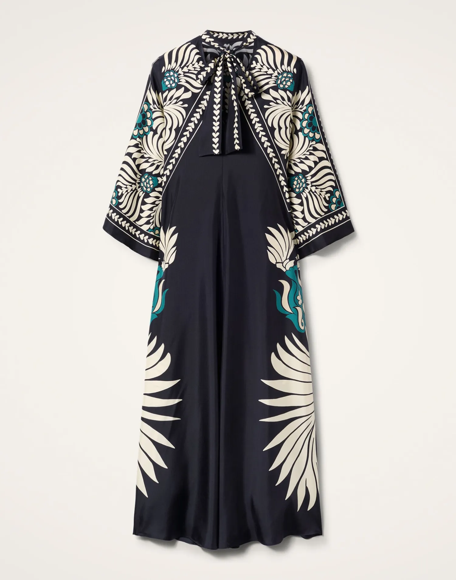 La DoubleJ Party Dressing<Magnifico DressMix Tiles Placée Black in Silk Twill