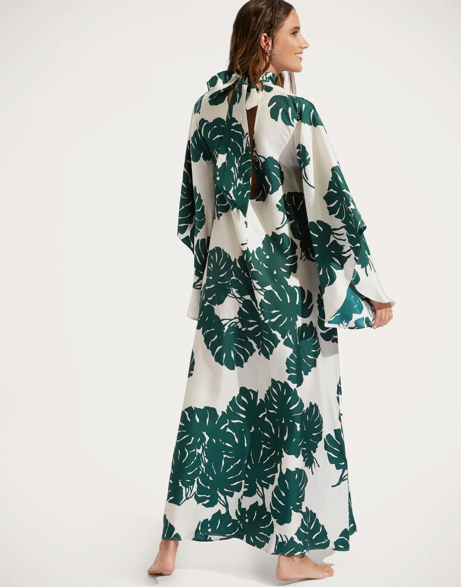 La DoubleJ Vestiti<Magnifico DressMonstera in Silk Twill