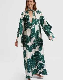 La DoubleJ Vestiti<Magnifico DressMonstera in Silk Twill