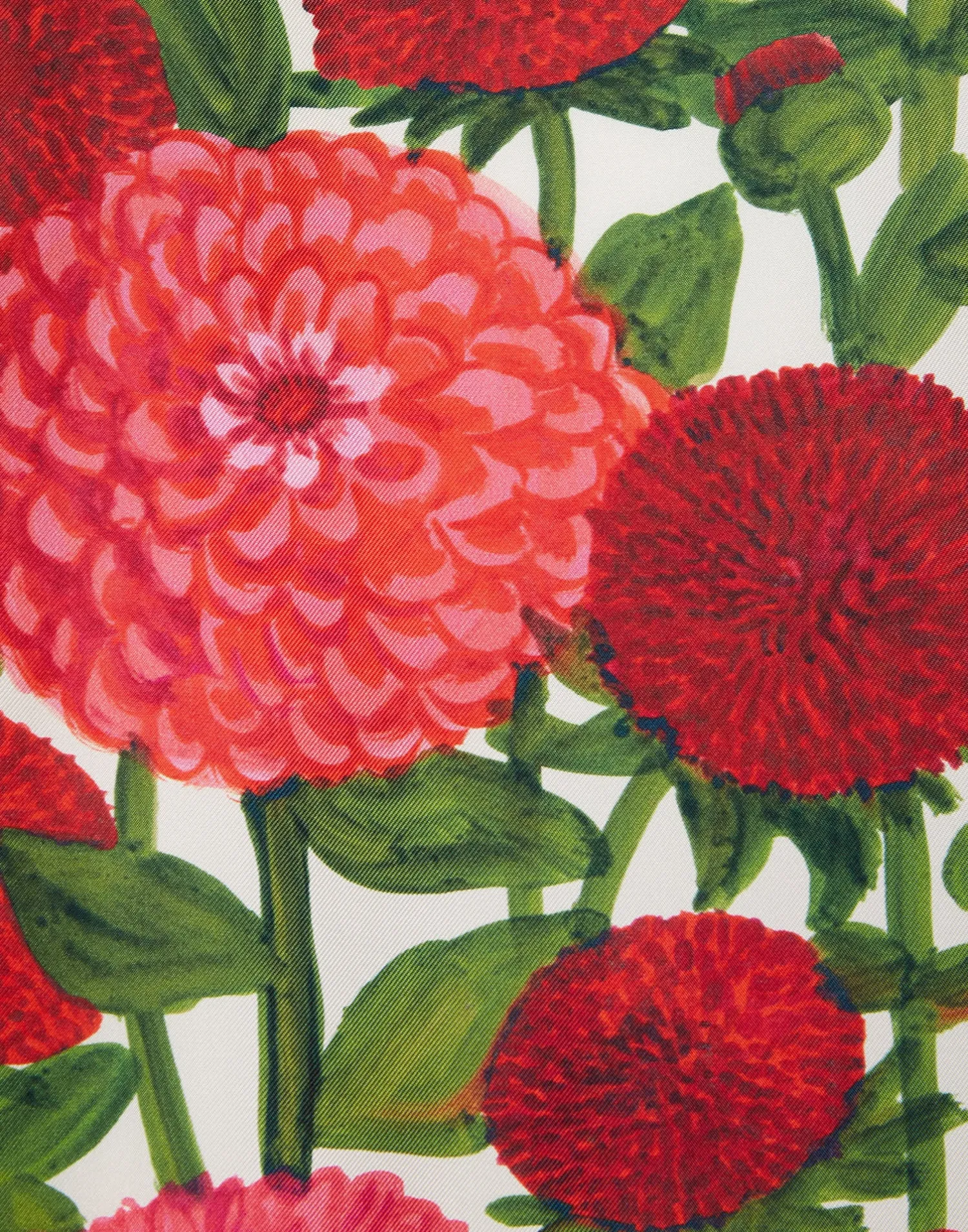 La DoubleJ Party Dressing<Magnifico DressPink Dahlias in Twill Silk