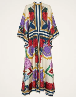 La DoubleJ Vestiti<Magnifico DressTaormina Placée Rust in Twill Silk