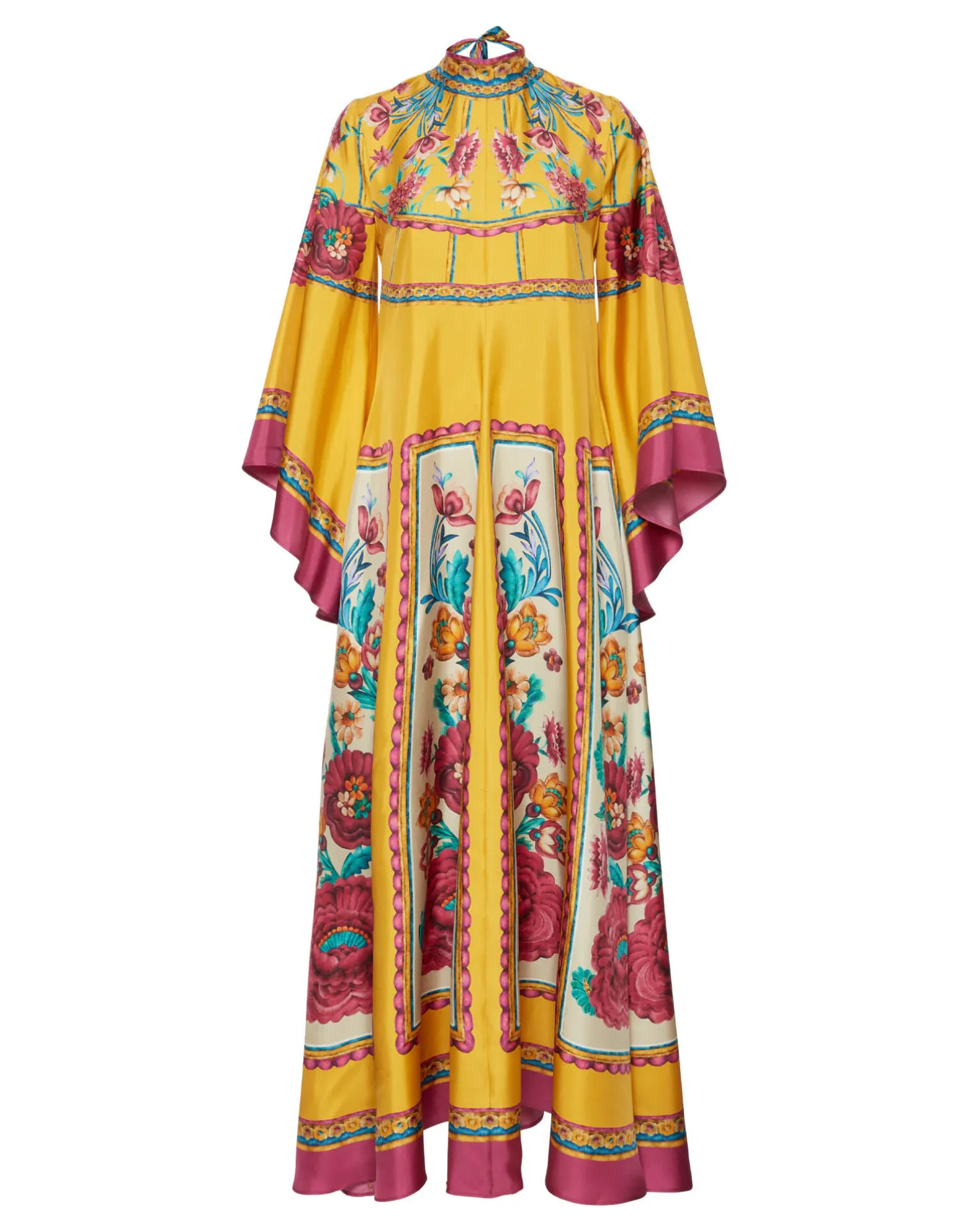 La DoubleJ Vestiti<Magnifico DressZodiac Placée Marigold in Silk Twill