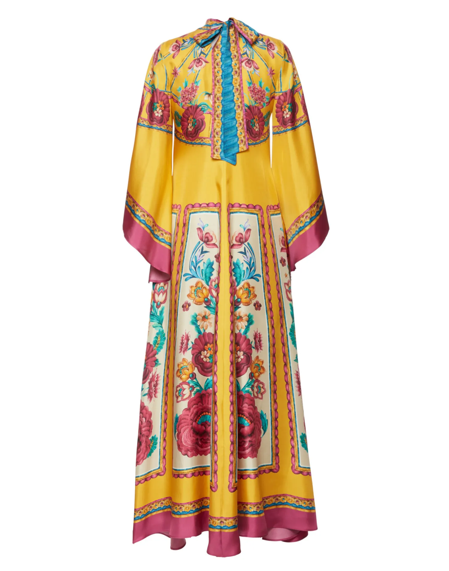 La DoubleJ Vestiti<Magnifico DressZodiac Placée Marigold in Silk Twill