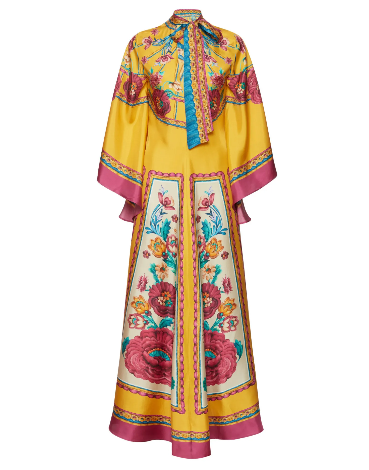 La DoubleJ Vestiti<Magnifico DressZodiac Placée Marigold in Silk Twill