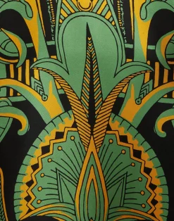 La DoubleJ Vestiti<Magnifico Midi DressThe Nile Placée Black in Silk Twill
