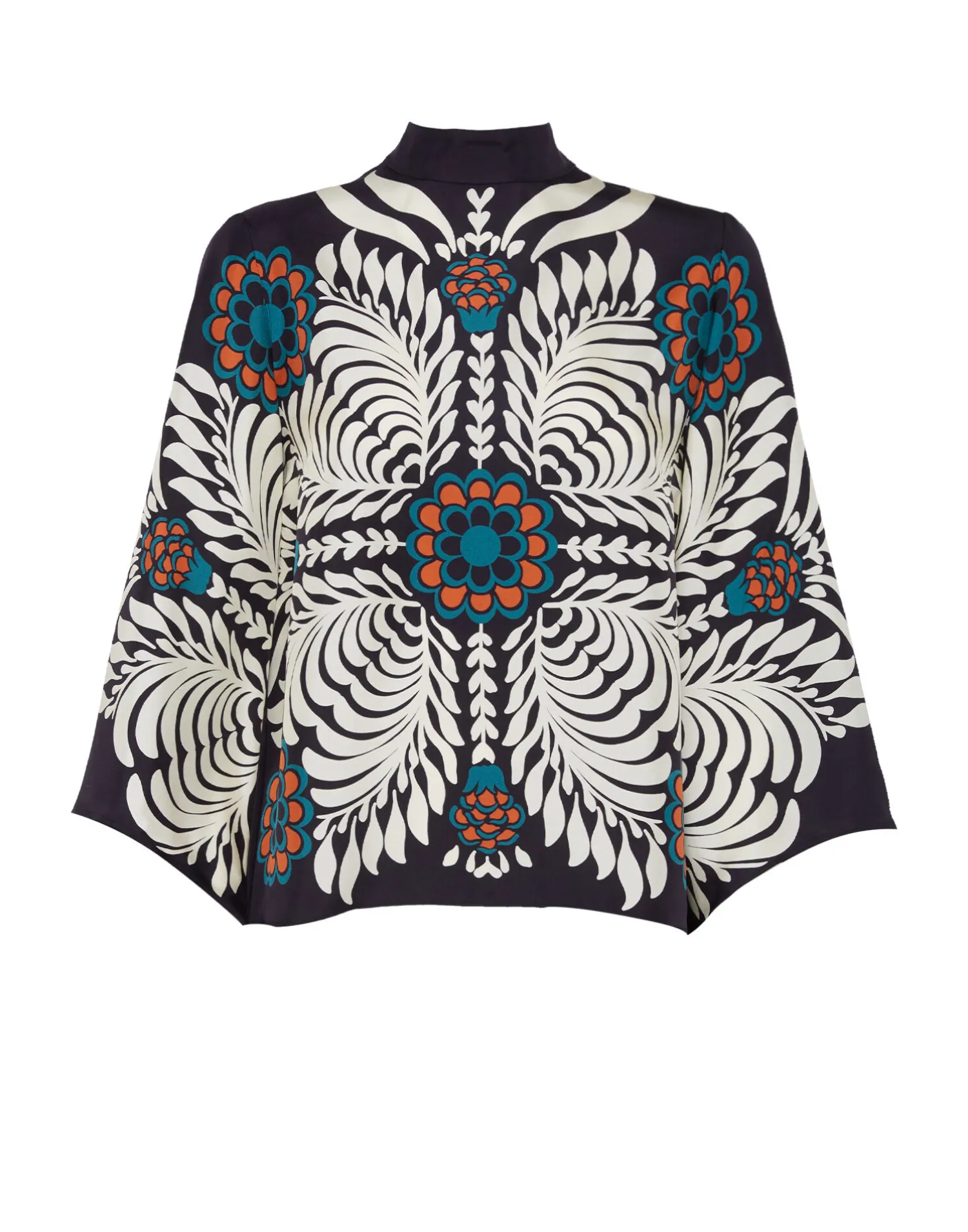 La DoubleJ Camicie E Top<Make An Exit TopMix Tiles Placée Black in Silk Twill