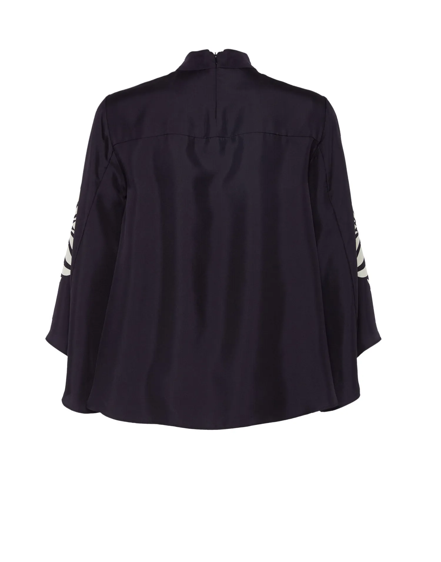 La DoubleJ Camicie E Top<Make An Exit TopMix Tiles Placée Black in Silk Twill