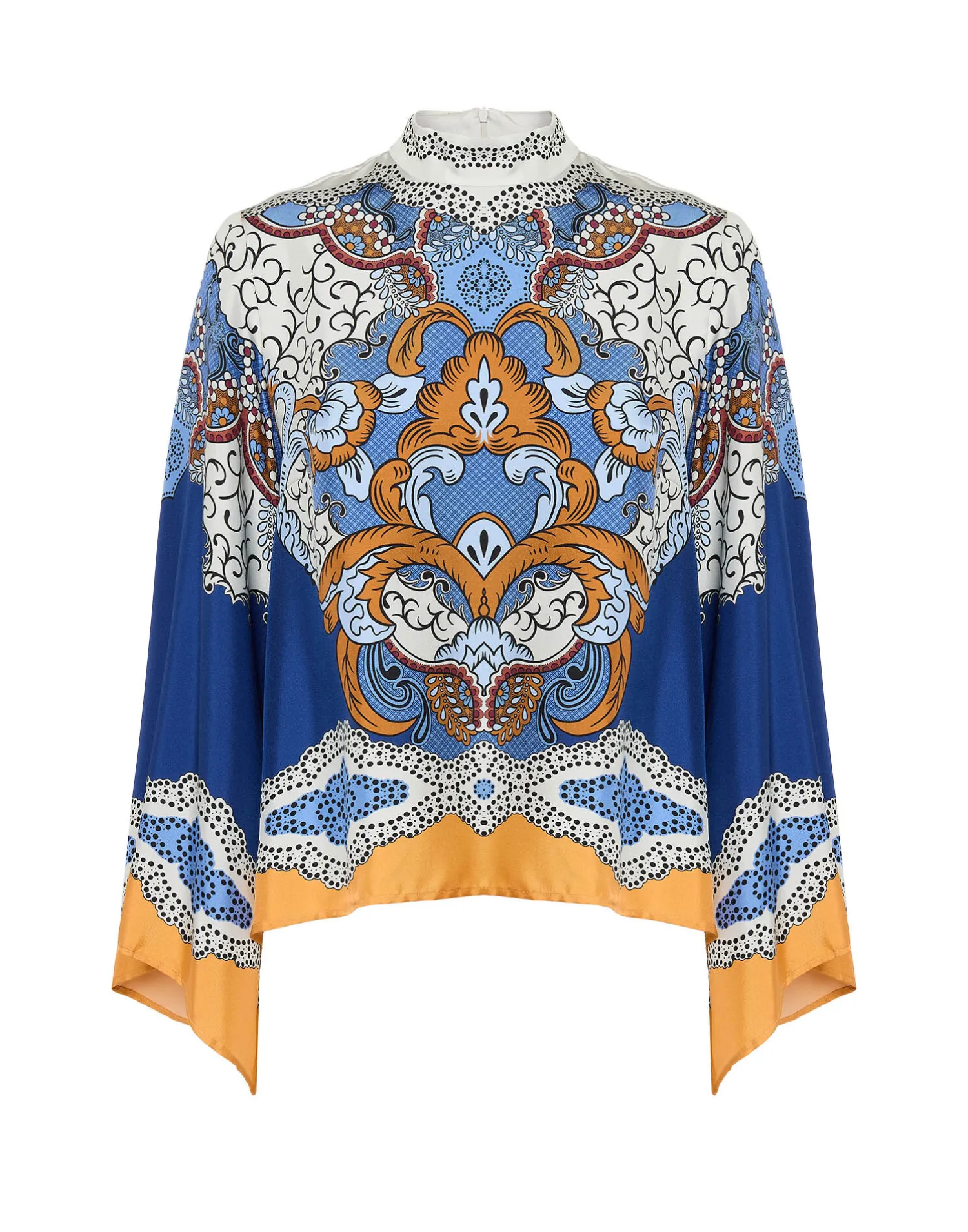 La DoubleJ Camicie E Top<Make An Exit TopPortal Placée Light Blue in Silk Twill