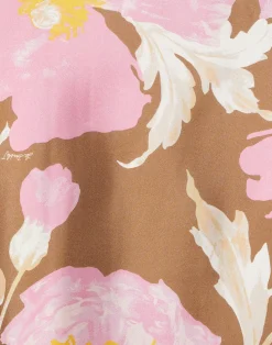 La DoubleJ Party Dressing<Make An Exit TopSylph Khaki in Silk Twill With Feathers