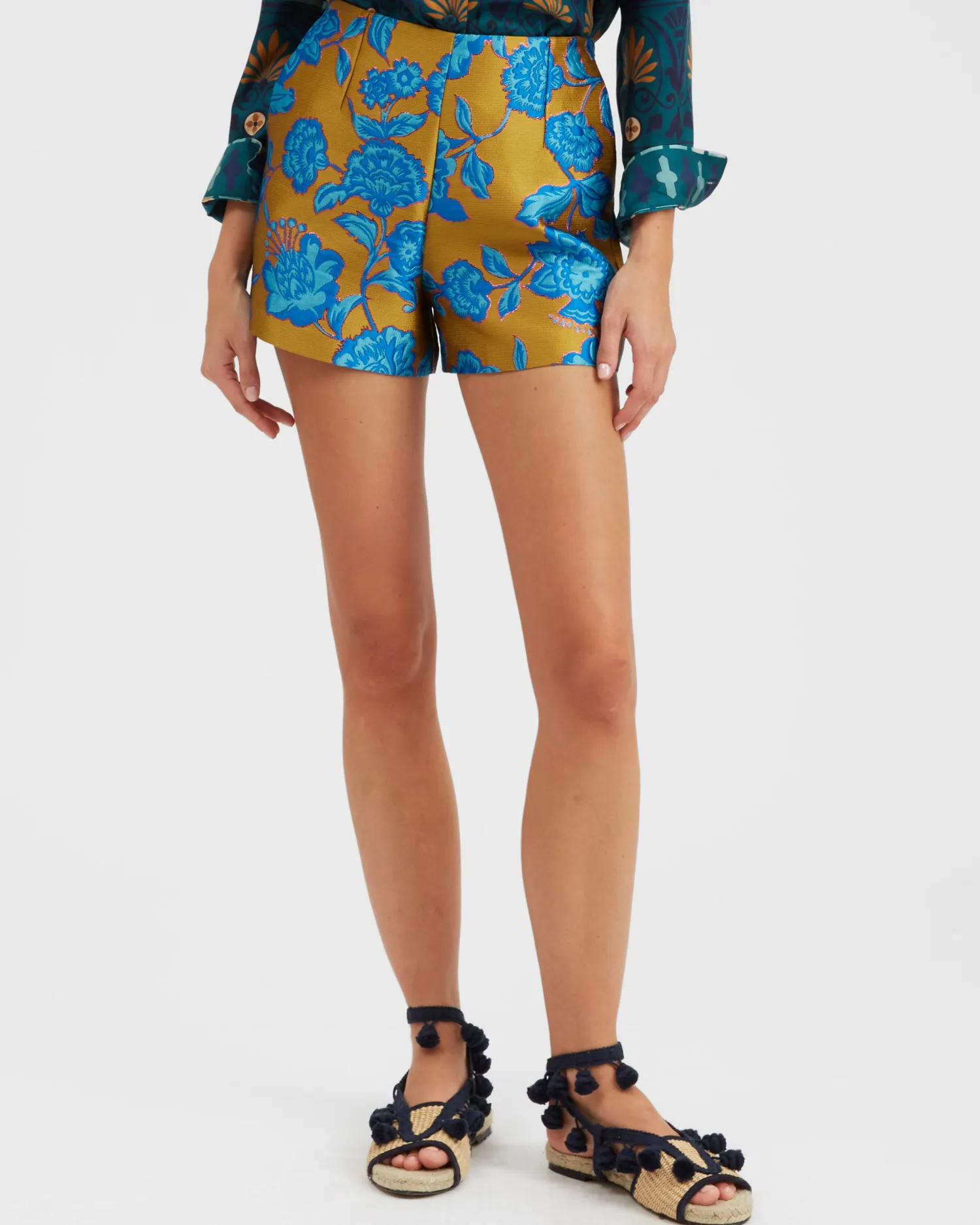 La DoubleJ Pantaloni E Shorts<Margarita ShortsHottie Turquoise in Jacquard