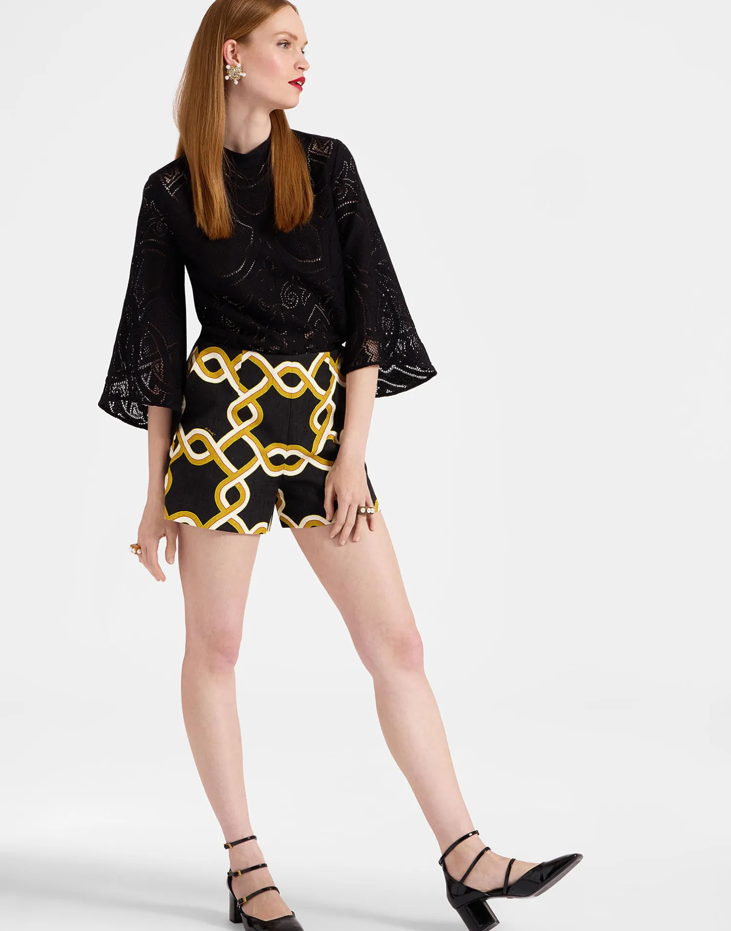 La DoubleJ Pantaloni E Shorts<Margarita ShortsTackle Black in Shot Cotton
