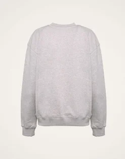 La DoubleJ Felpe E Magliette<“MATRIARCHY NOW!” Stand-up SweatshirtT.Unita Grigio in Cotton Felpa