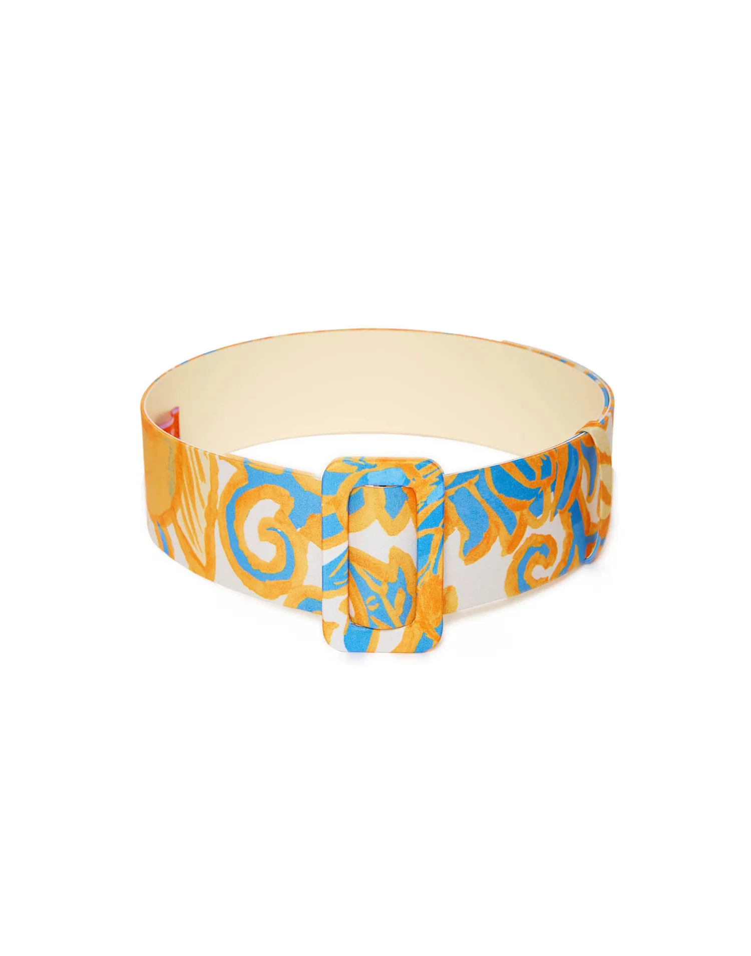 La DoubleJ Piccoli Accessori|Accessories<Medium BeltAnemone Orange in Light Faille