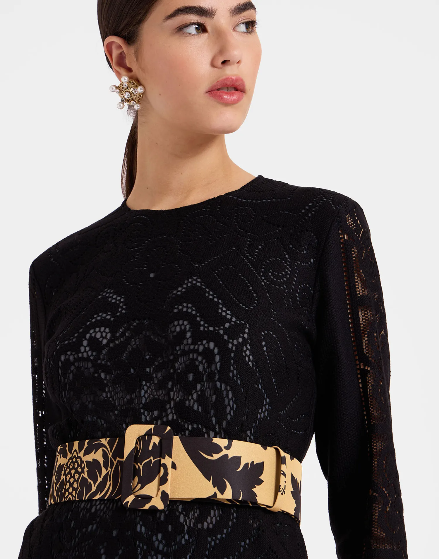 La DoubleJ Piccoli Accessori|Accessories<Medium BeltCherubs Gold in Light Faille