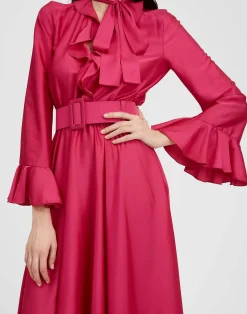 La DoubleJ Piccoli Accessori|Accessories<Medium BeltCyclamen in Stretch Satin