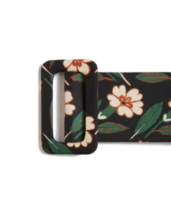 La DoubleJ Piccoli Accessori|Accessories<Medium BeltMayfair Black in Light Faille
