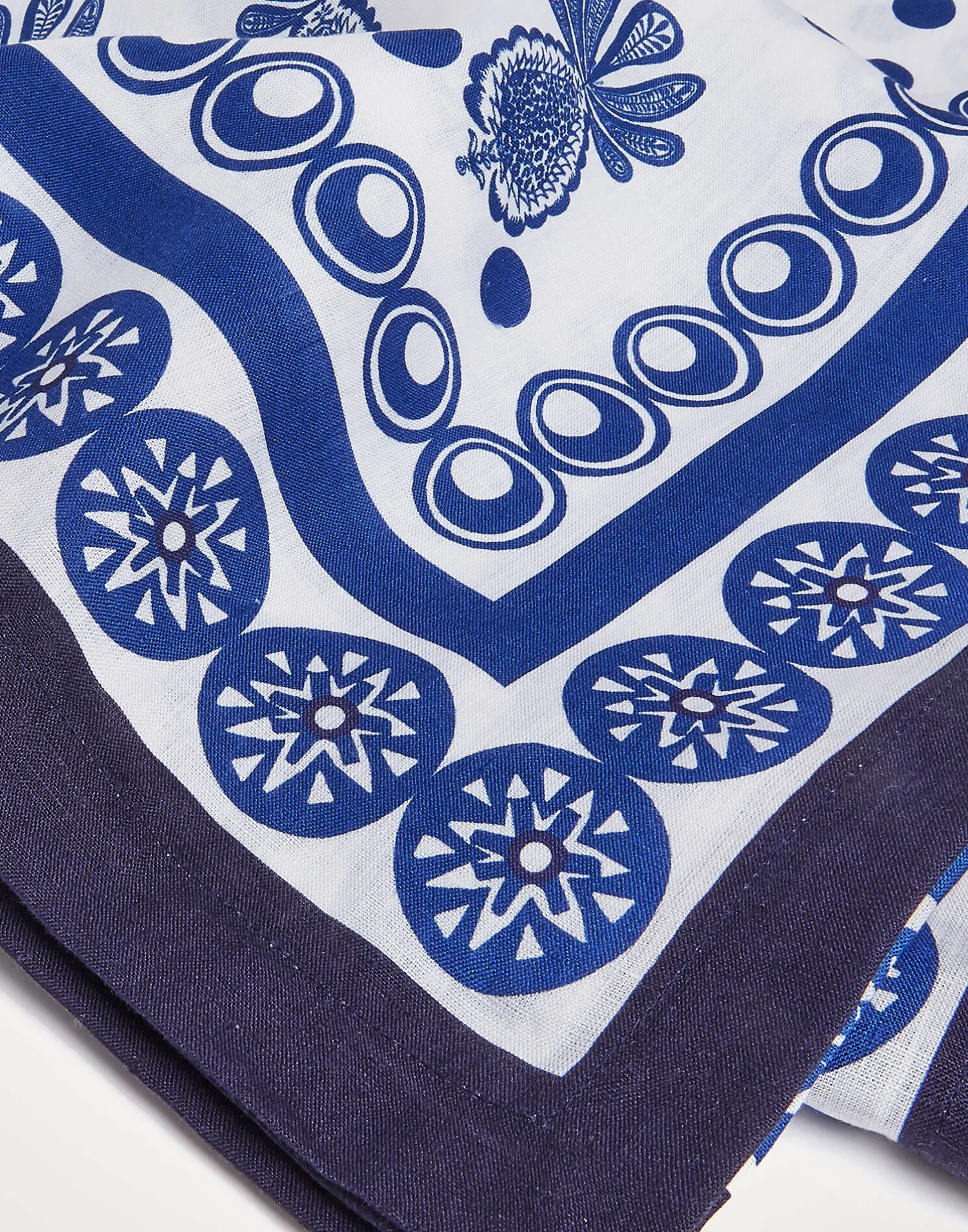 La DoubleJ Tovaglie|Tessili<Medium TableclothBig Pineapple Blu (Placée) in Linen