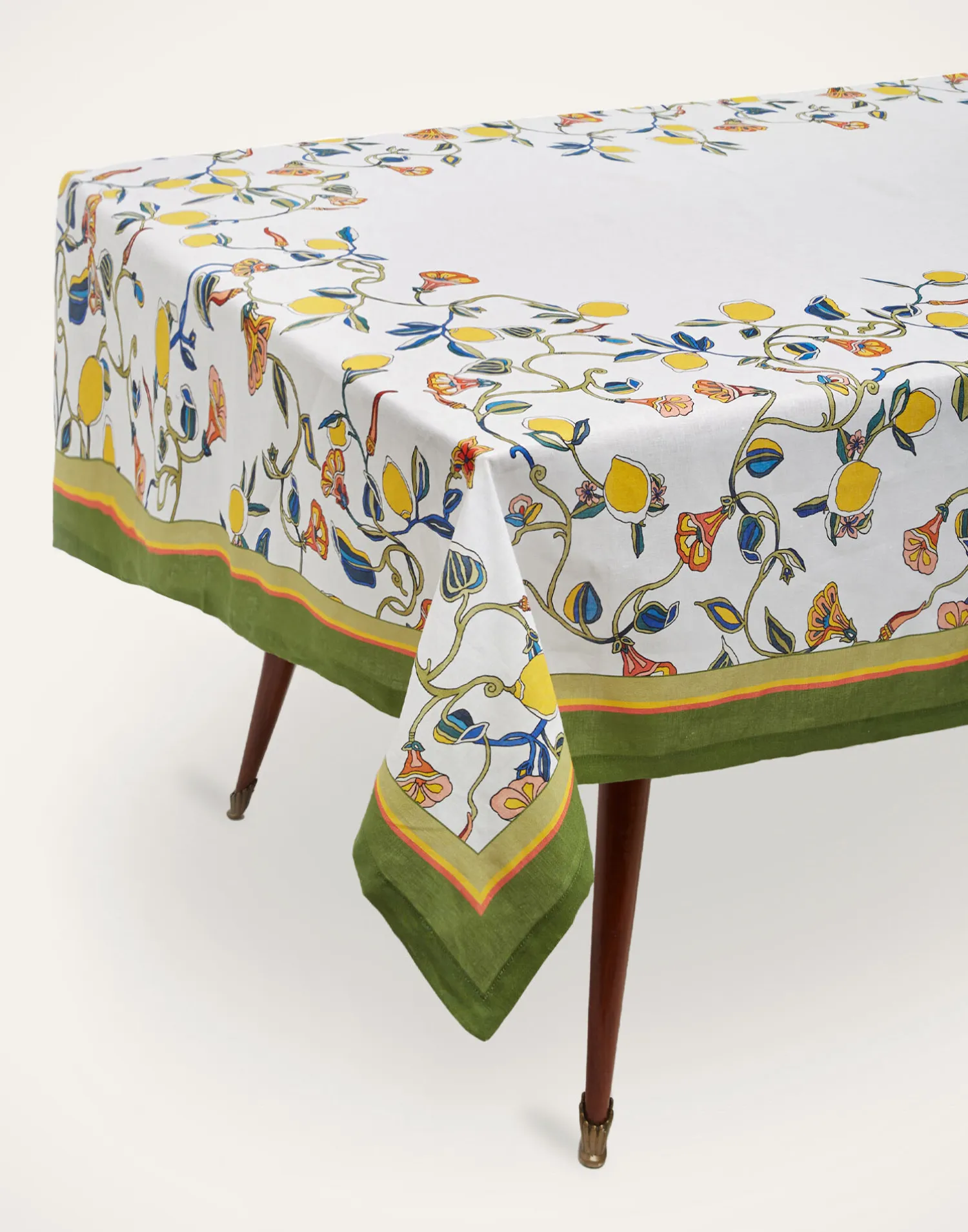 La DoubleJ Tovaglie|Tessili<Medium TableclothBorboni White in Linen