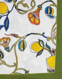 La DoubleJ Tovaglie|Tessili<Medium TableclothBorboni White in Linen