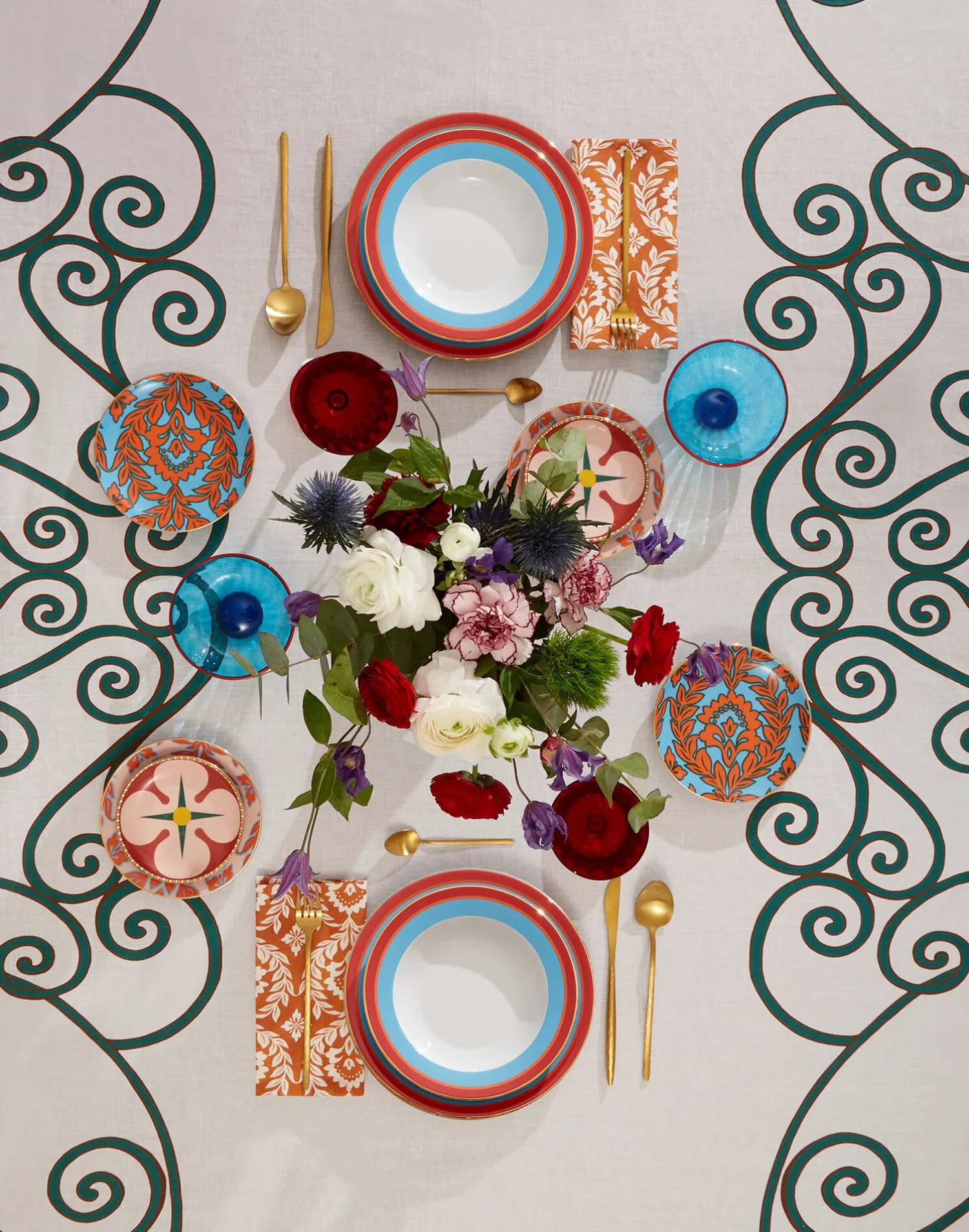La DoubleJ Tovaglie|Tessili<Medium TableclothCortile Lilac in Linen