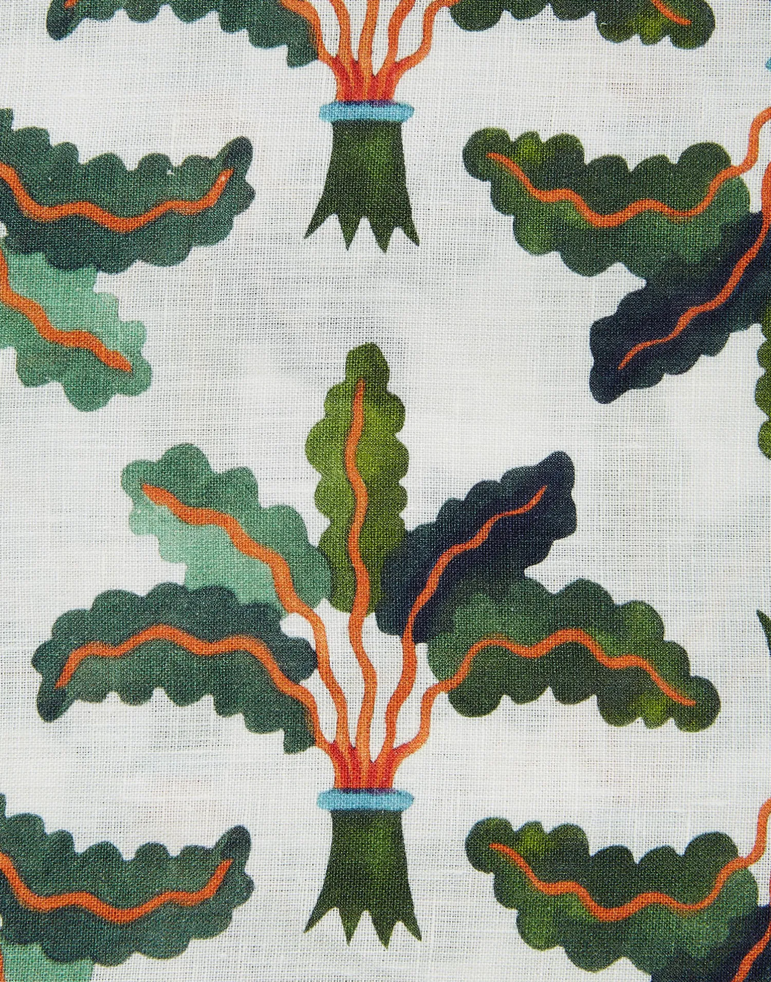 La DoubleJ Tovaglie|Tessili<Medium TableclothLinen Palms in Linen