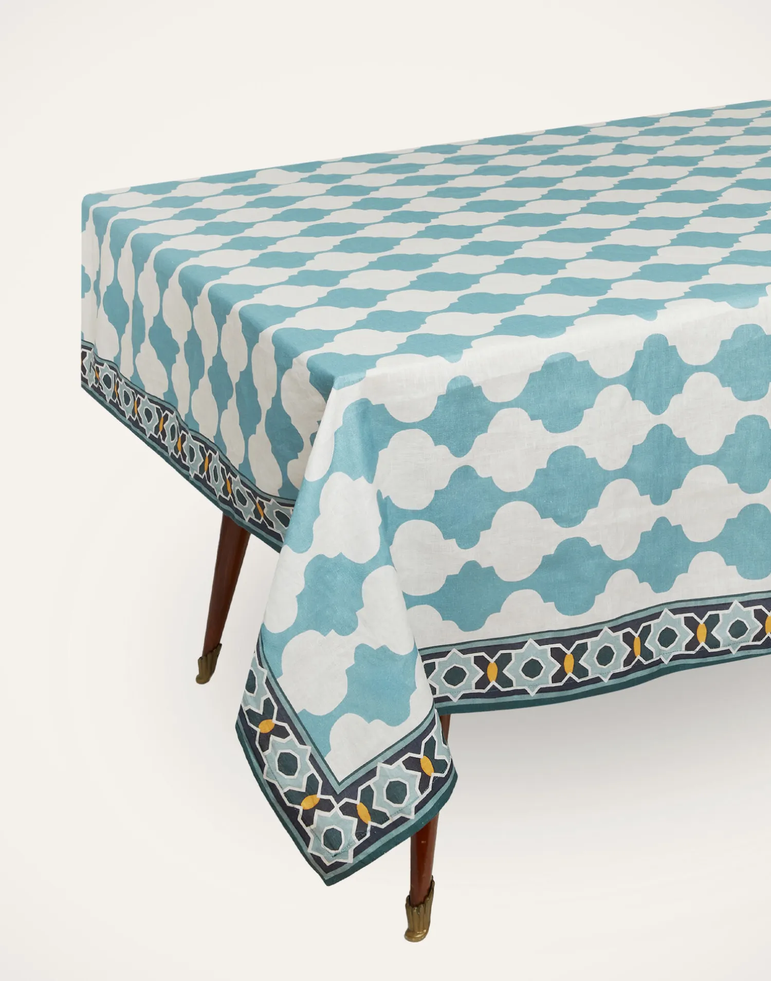 La DoubleJ Tovaglie|Tessili<Medium TableclothPlaza Sky Blue in Linen