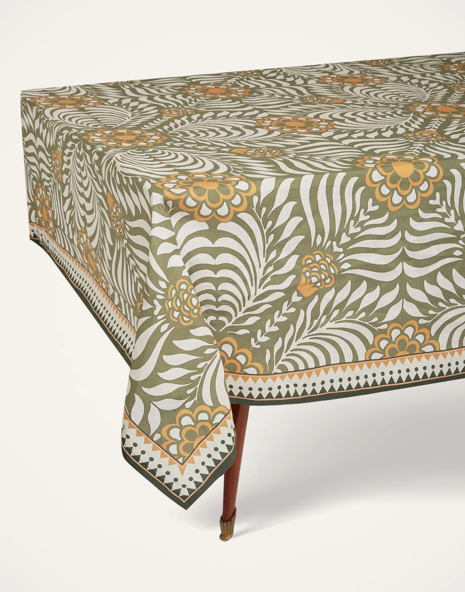 La DoubleJ Tovaglie|Tessili<Medium TableclothTudorLight Green in Linen