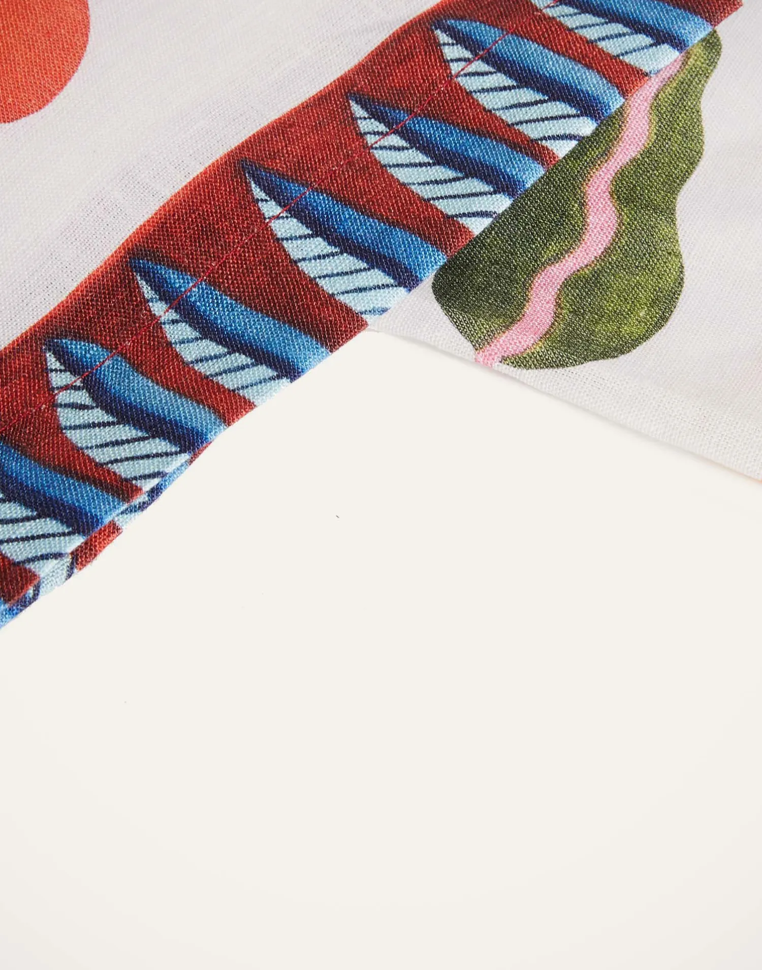 La DoubleJ Tovaglie|Tessili<Medium TableclothWhite Turning Tulips in Linen